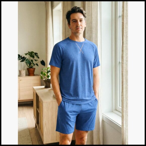 Cotton Pajama Set with Pockets, Lightweight Sleepwear - Picture 3 of 7